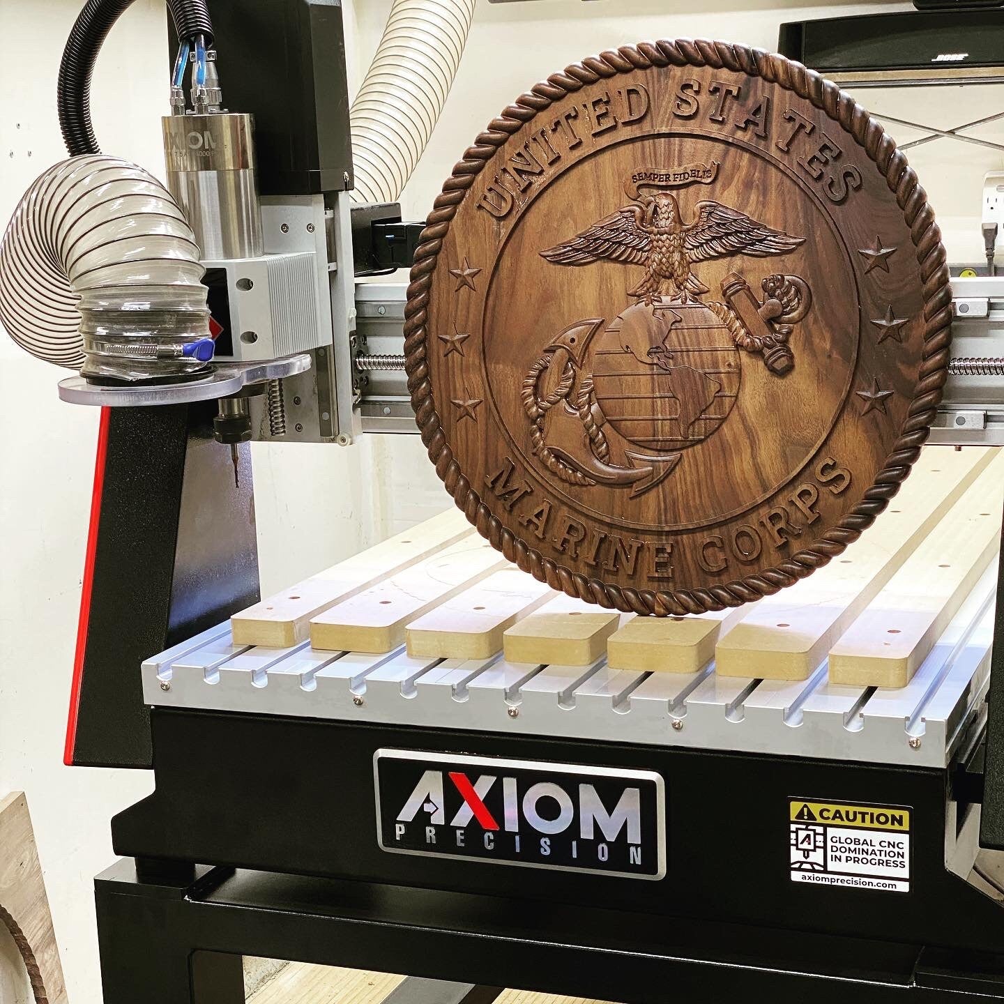 US Marine Corps Walnut Plaque